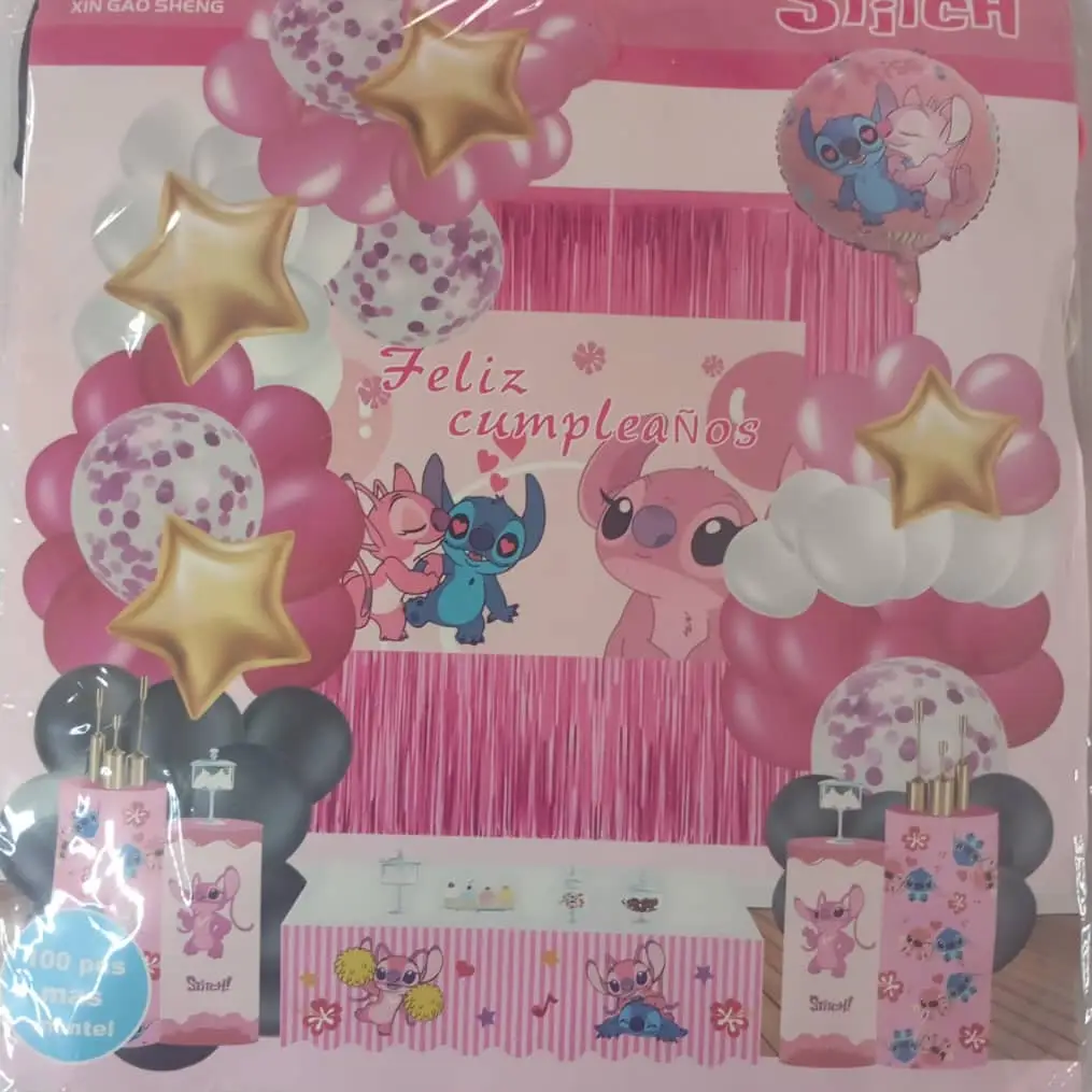 Set decorativo 100 pcs Angel y Stich M14's photo #1