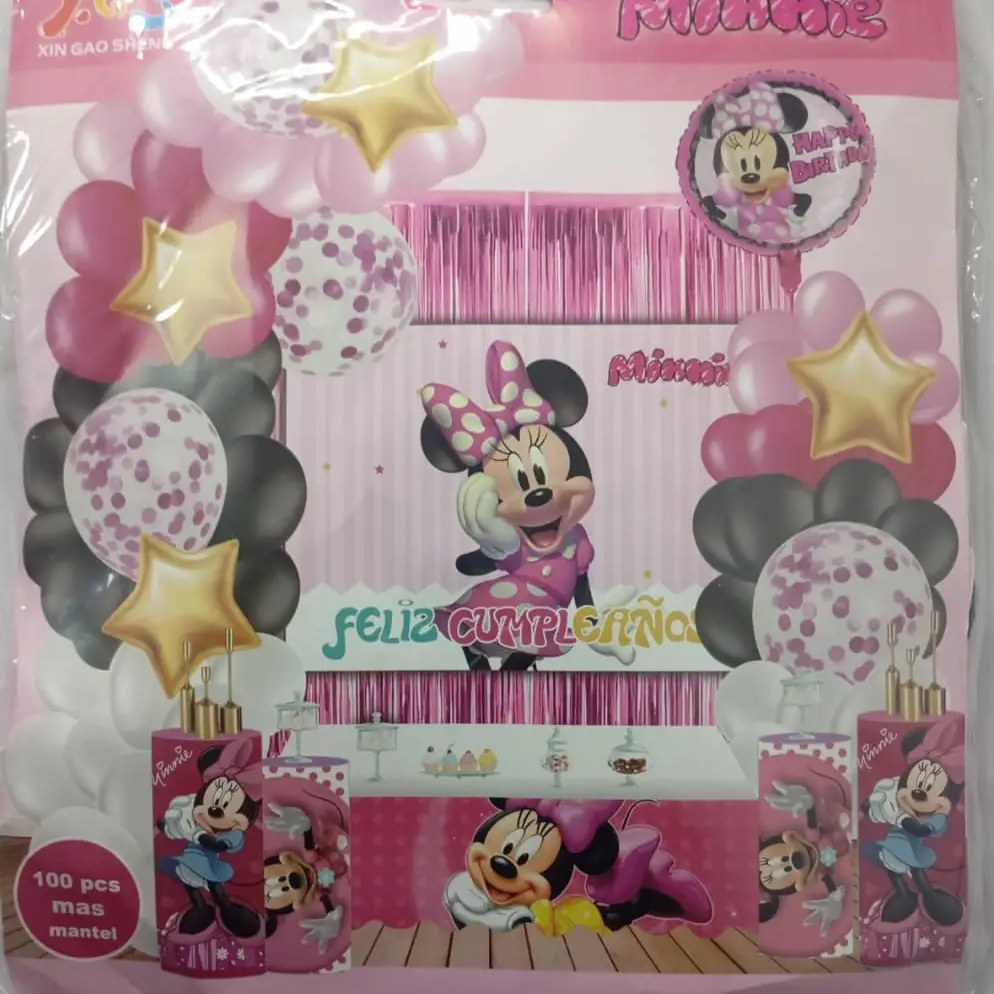 Set decorativo 100 pcs Minnie Rosada M16's photo #1