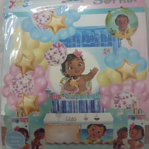 Set decorativo 100 pcs Moana Bebe M18's photo #1