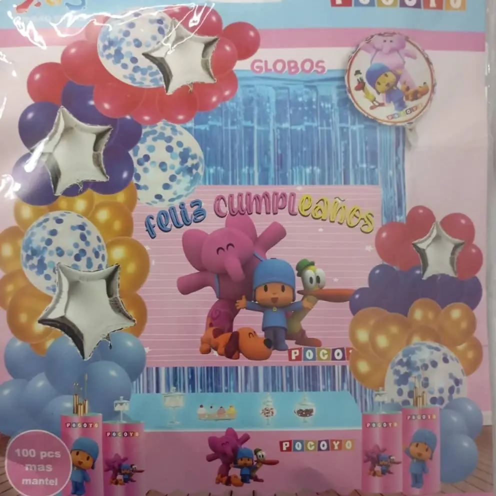 Set decorativo 100 pcs Pocoyo M21's photo #1