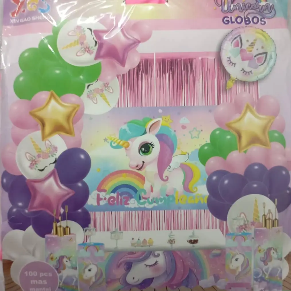 Set decorativo 100 pcs Unicornio M23's photo #1