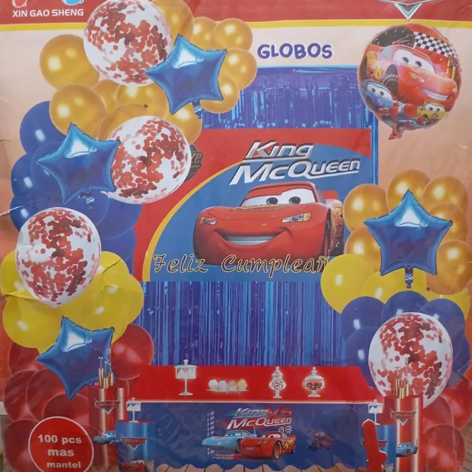 Set decorativo 100 pcs Rayo Macqueen M43's photo #1