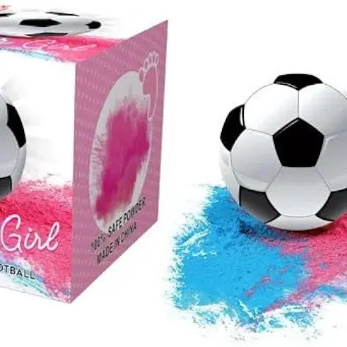Pelota de Fútbol para Revelación de Sexo Rosada's photo #1