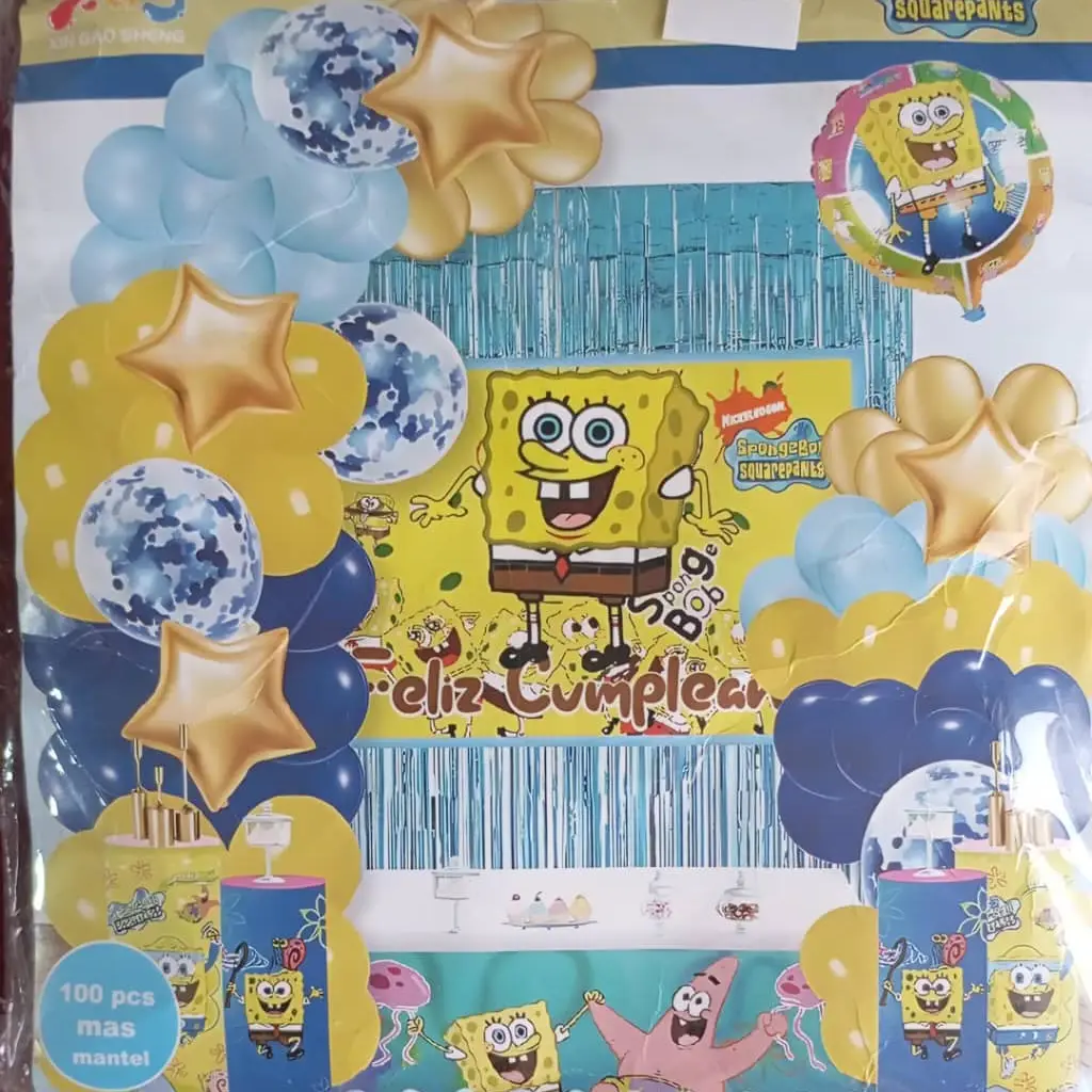 Set decorativo 100 pcs Bob Esponja M55's photo #1