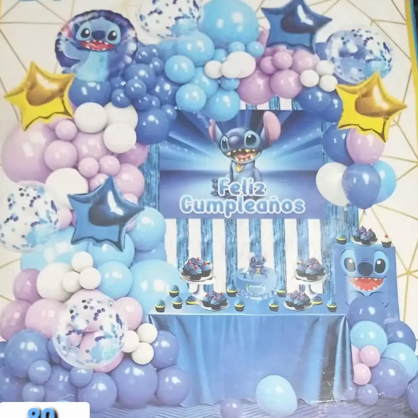 Set decorativo 80 pcs Stich's photo #1