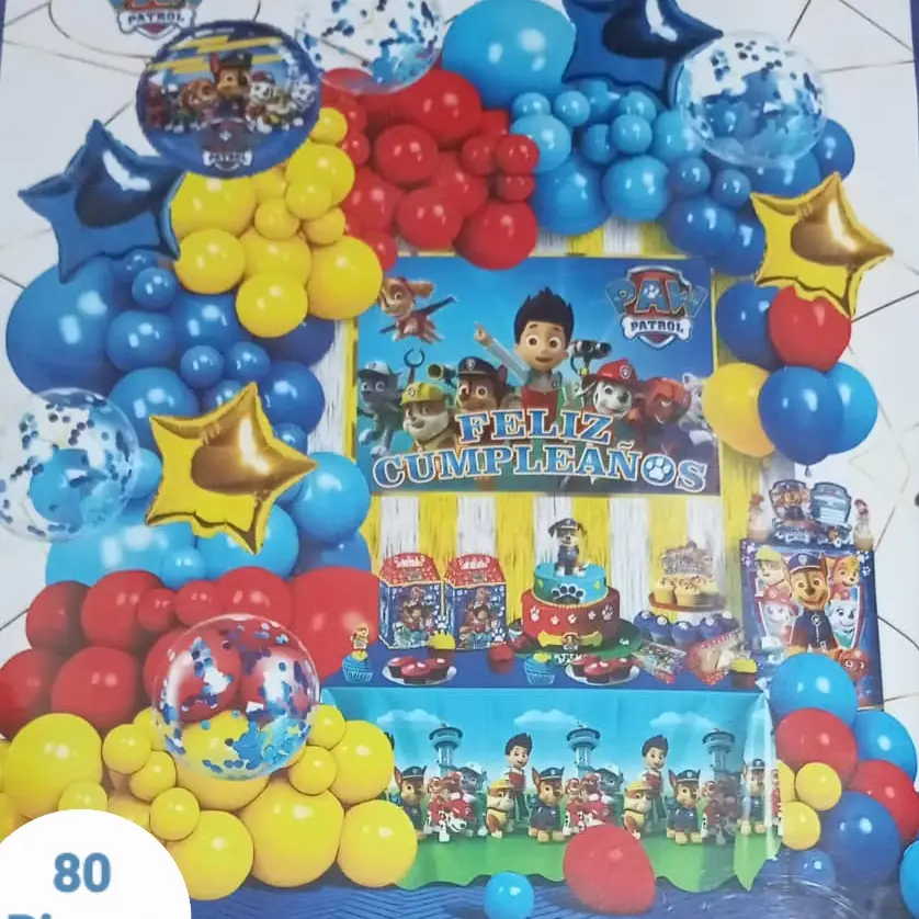 Set decorativo 80 pcs Paw Patrol's photo #1