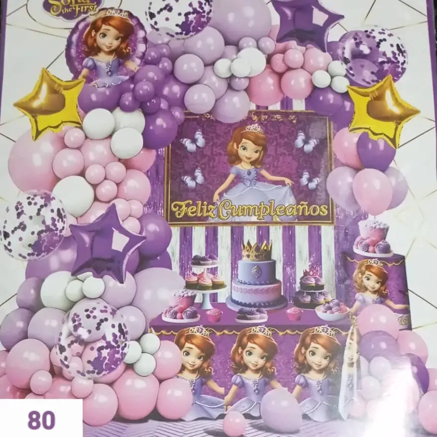 Set decorativo 80 pcs Sofia's photo #1