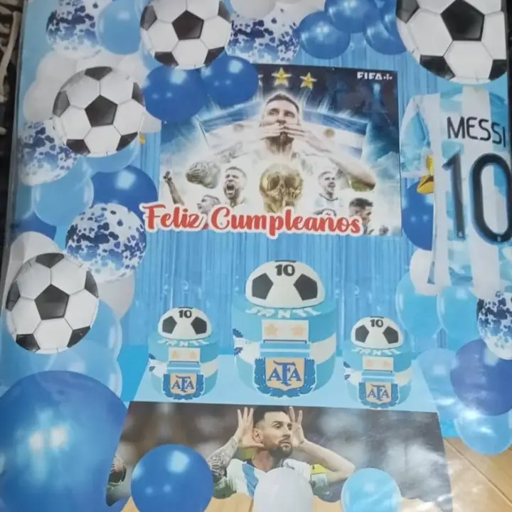 Set decorativo 80 pcs Fútbol (Messi) M1's photo #1