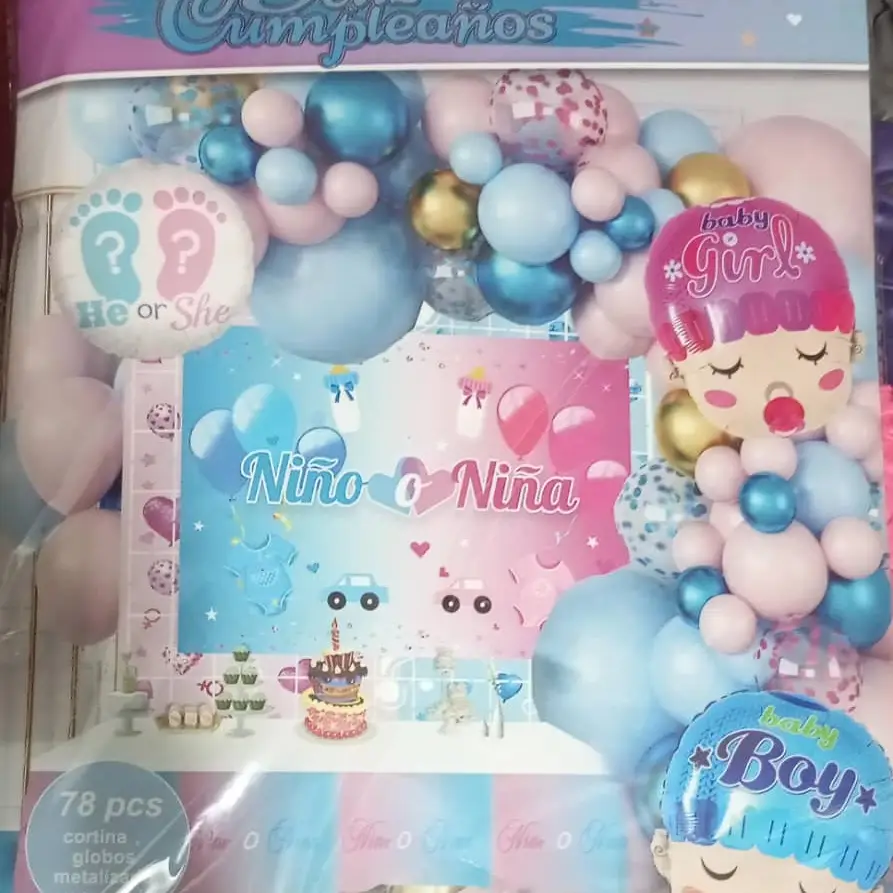 Set decorativo 78 pcs para Revelación de Sexo M2 — imagen 1
