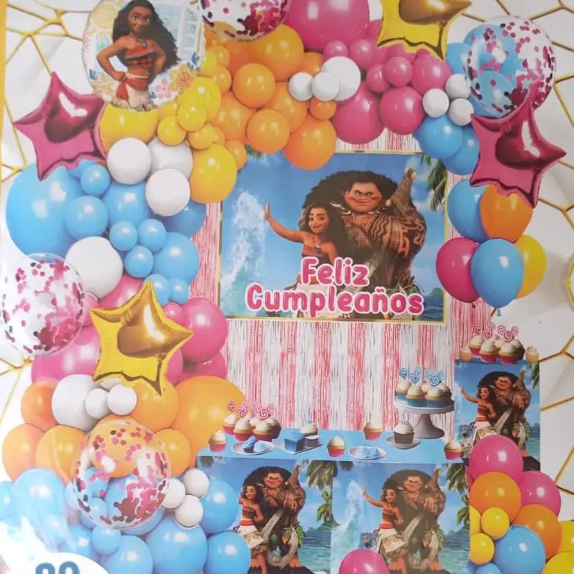Set decorativo 80 pcs Moana Grande — imagen 1