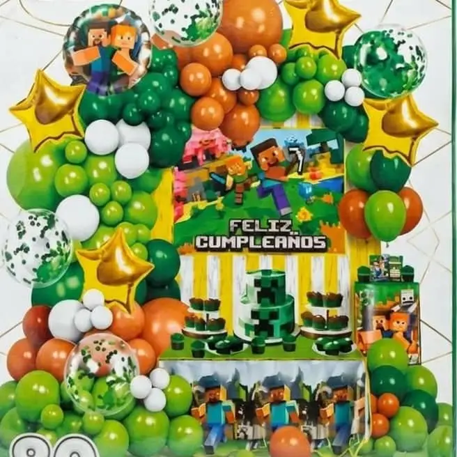 Set decorativo 80 pcs Minecraft — imagen 1