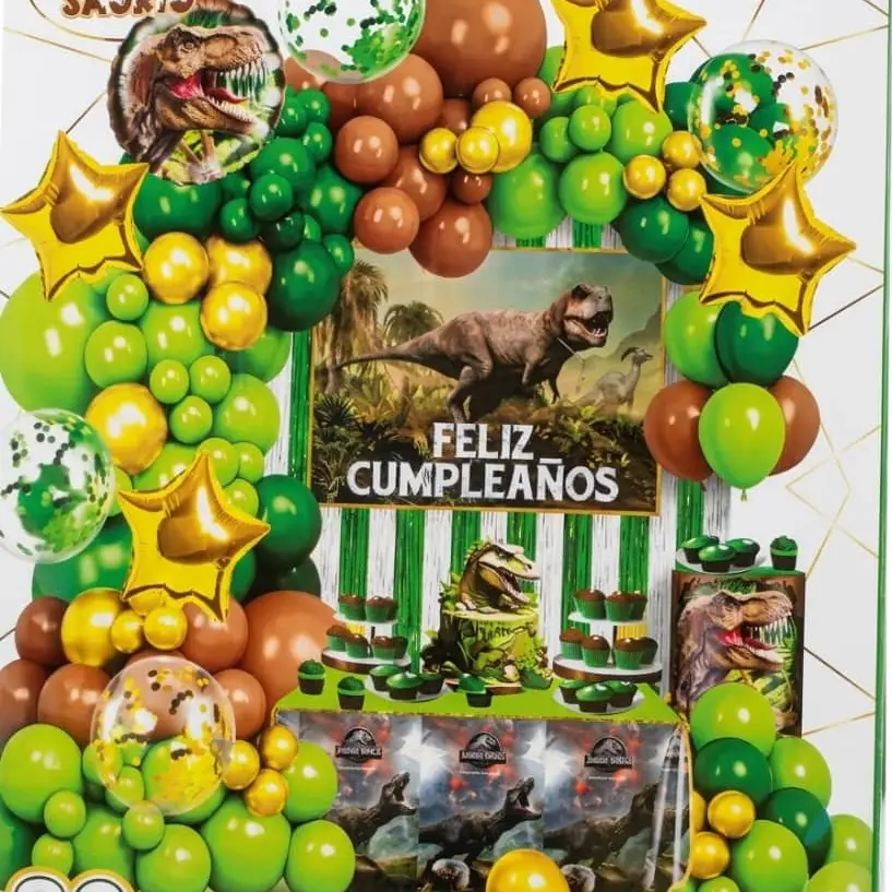 Set decorativo 80 pcs Dinosaurio — imagen 1