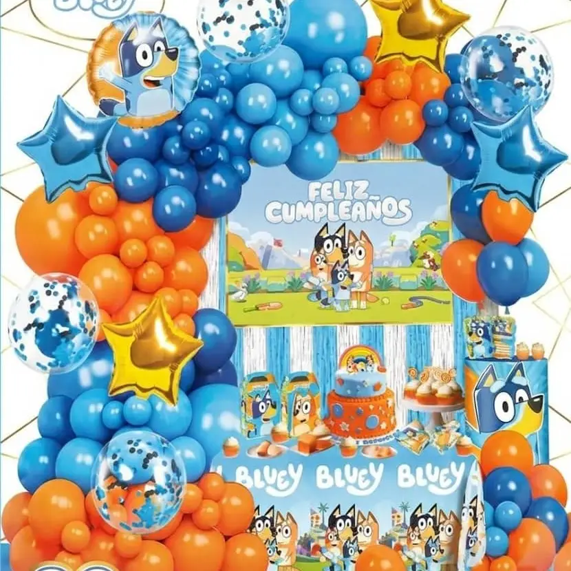 Set decorativo 80 pcs Bluey — imagen 1