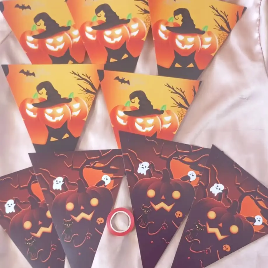 Banderin para Halloween con Calabazas — imagen 2