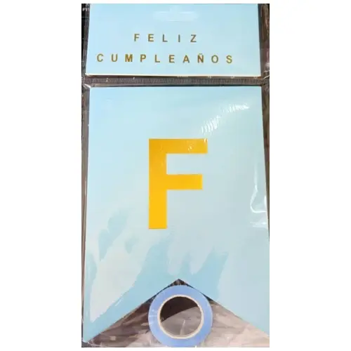 Banderín Feliz Cumpleaños Azul Claro's photo #1