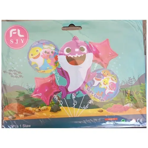Set 5 Globos Baby Shark M3's photo #1
