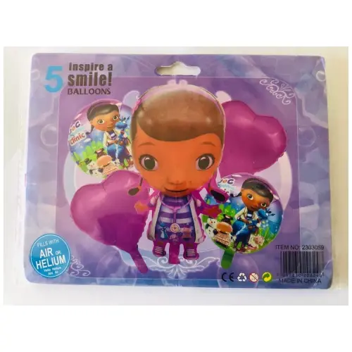 Set de 5 Globos Doctora Juguetes — imagen 2
