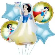 Set de 5 Globos Blanca Nieves M1's photo #1
