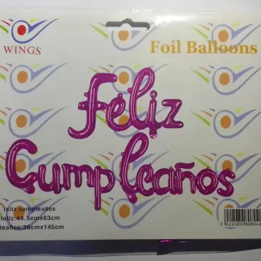 Feliz cumpleaños inflable Morado Oscuro's photo #1