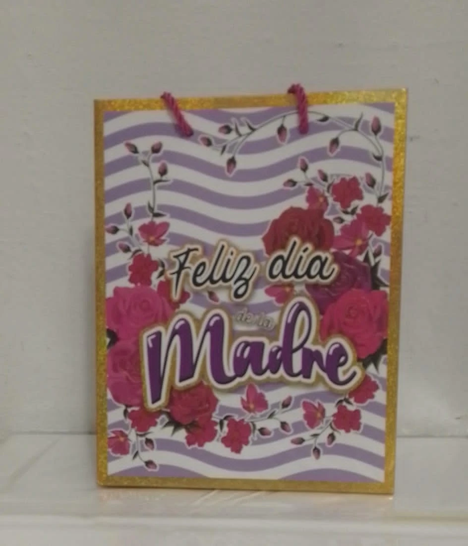 Bolsa para Regalo Feliz Día Madre Morada Clara's foto | PartyExpress |  BizneCubano