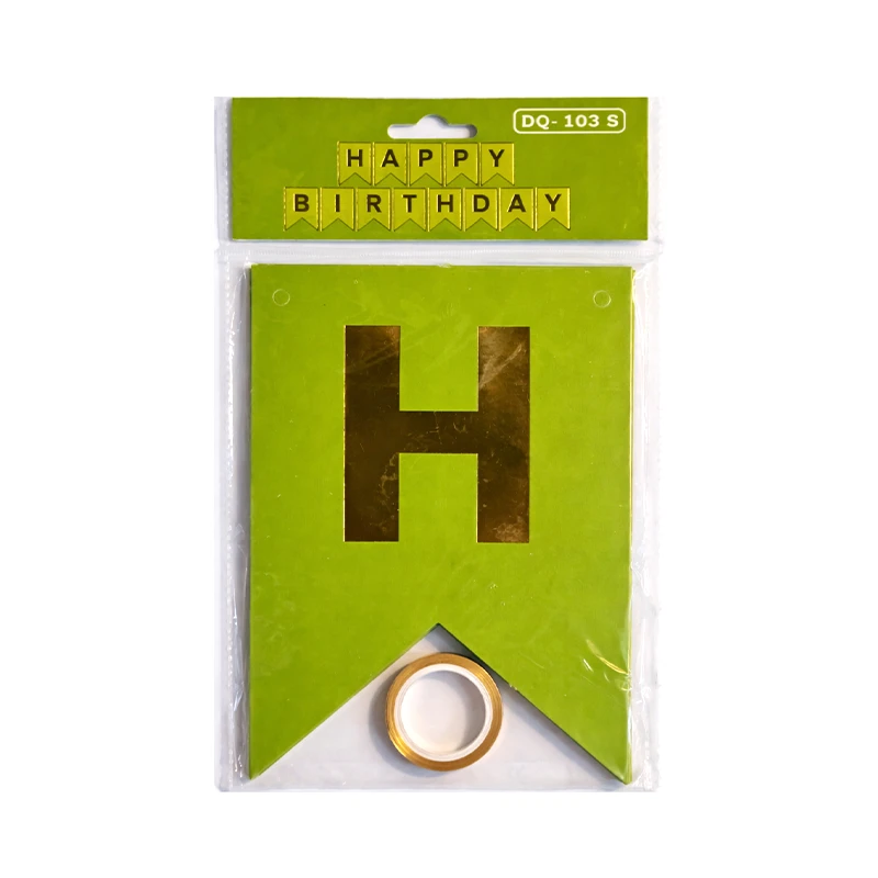 Banderín Happy Brithay Verde Limón's foto | PartyExpress |  BizneCubano