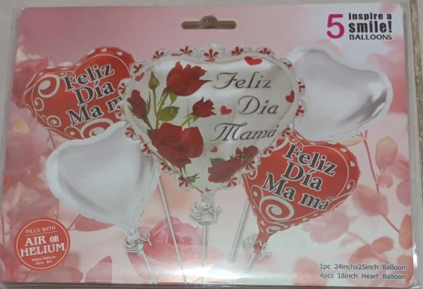 Set de 5 Globos para Mamá M3's foto | PartyExpress |  BizneCubano