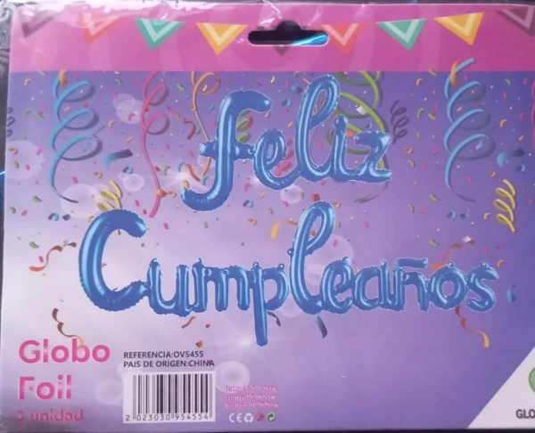 Feliz Cumpleaños Inflable Azul Claro's foto | PartyExpress |  BizneCubano