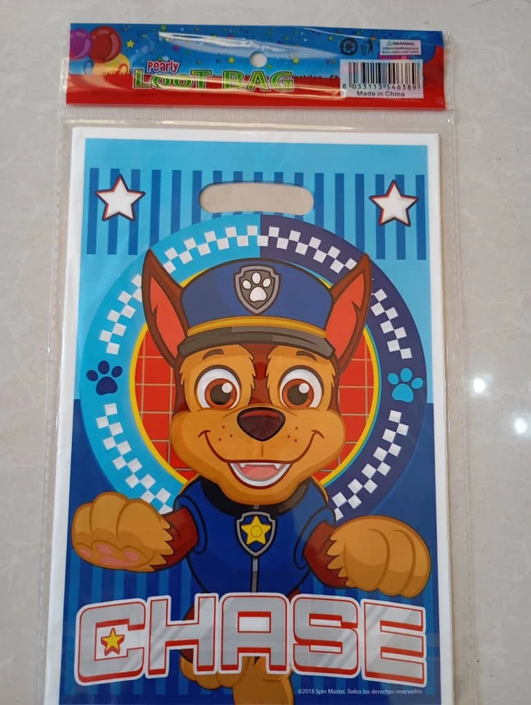 Bolsita para Regalo Paw Patrol (Chase) M9's foto | PartyExpress |  BizneCubano