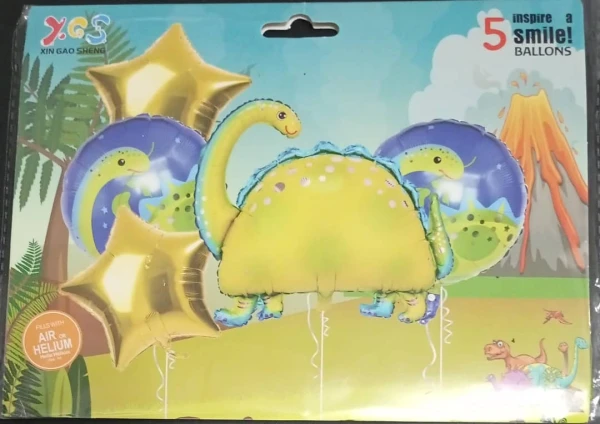 Set de 5 Globos Dinosaurio M12's foto | PartyExpress |  BizneCubano