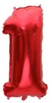 32" Uno  Rojo's foto | PartyExpress |  BizneCubano