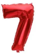 32" Siete Rojo's foto | PartyExpress |  BizneCubano