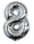 16" Ocho Plateado's foto | PartyExpress |  BizneCubano