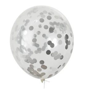12" Latex con Confetis Plateado's foto | PartyExpress |  BizneCubano