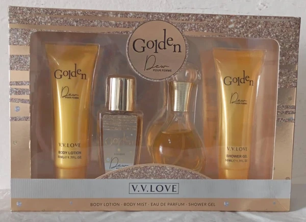 Estuche de Perfume Golden Dew's foto | PartyExpress |  BizneCubano