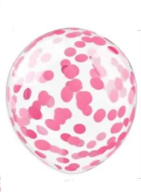 12" Latex con Confetis Rosado Claro's foto | PartyExpress |  BizneCubano