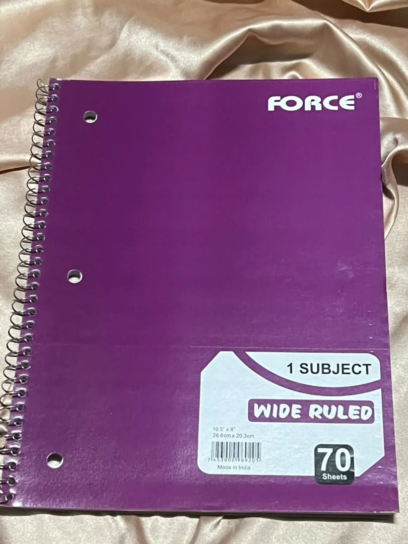 Libreta Espiral de 70 Hojas Morada's foto | PartyExpress |  BizneCubano