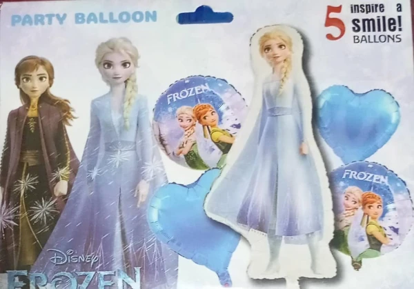 Set de 5 Globos Frozen M14's foto | PartyExpress |  BizneCubano