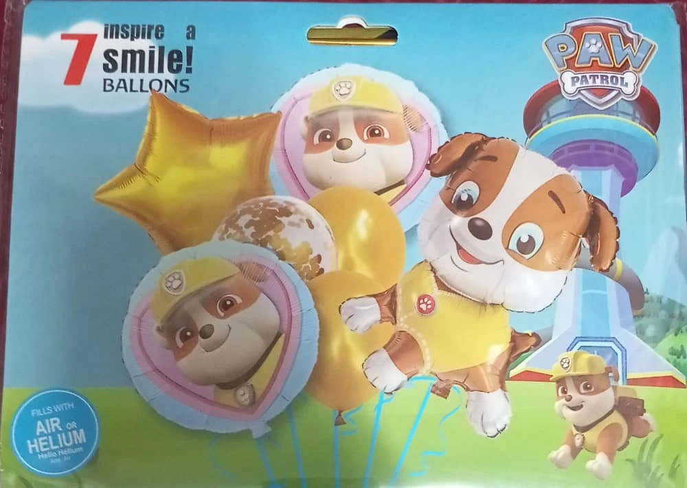 Set de 7 Globos Paw Patrol (Robert)'s foto | PartyExpress |  BizneCubano