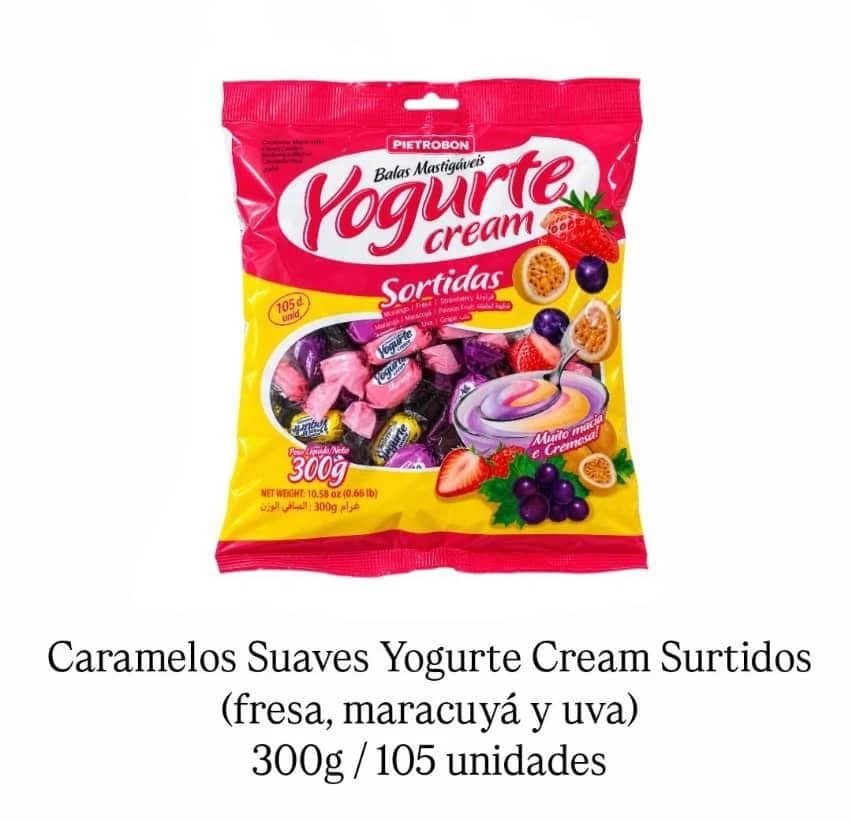 Paquete Surtido de Caramelos Yogurte Cream's foto | PartyExpress |  BizneCubano