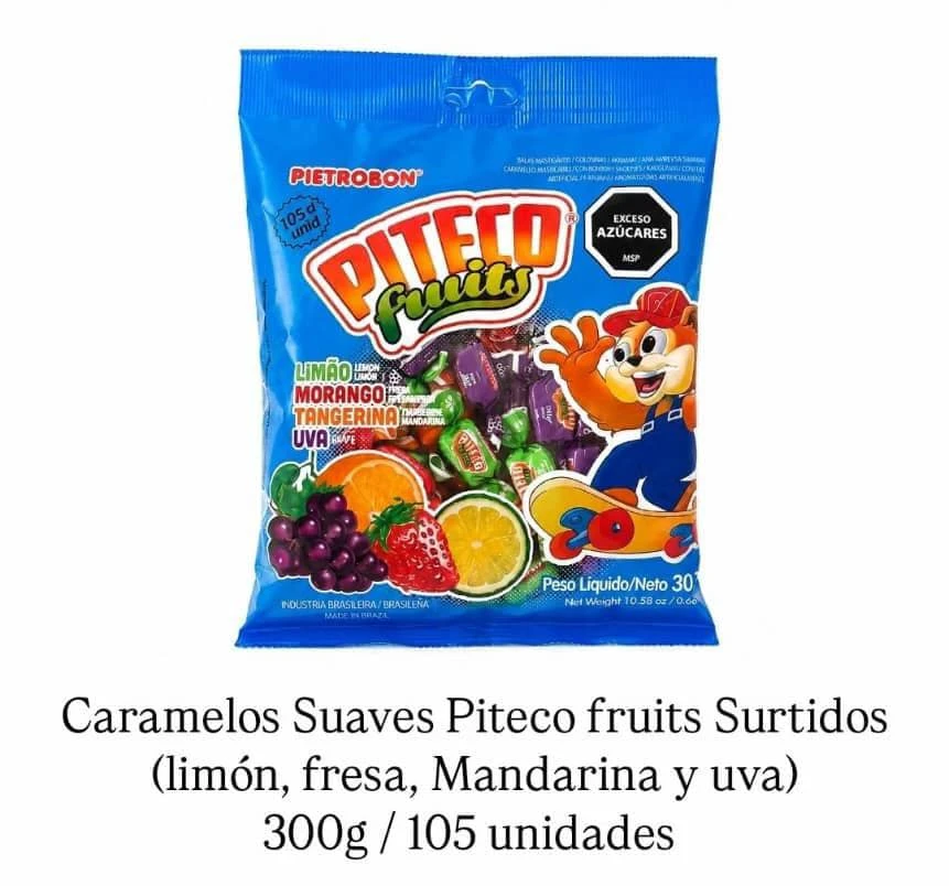 Paquete Surtido de Caramelos Piteco Fruits's foto | PartyExpress |  BizneCubano