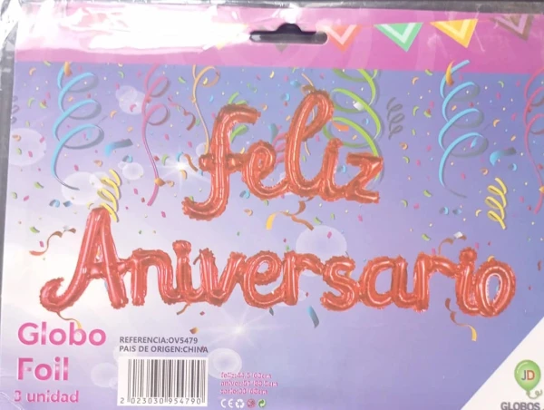 Feliz Aniversario Inflable Rojo's foto | PartyExpress |  BizneCubano