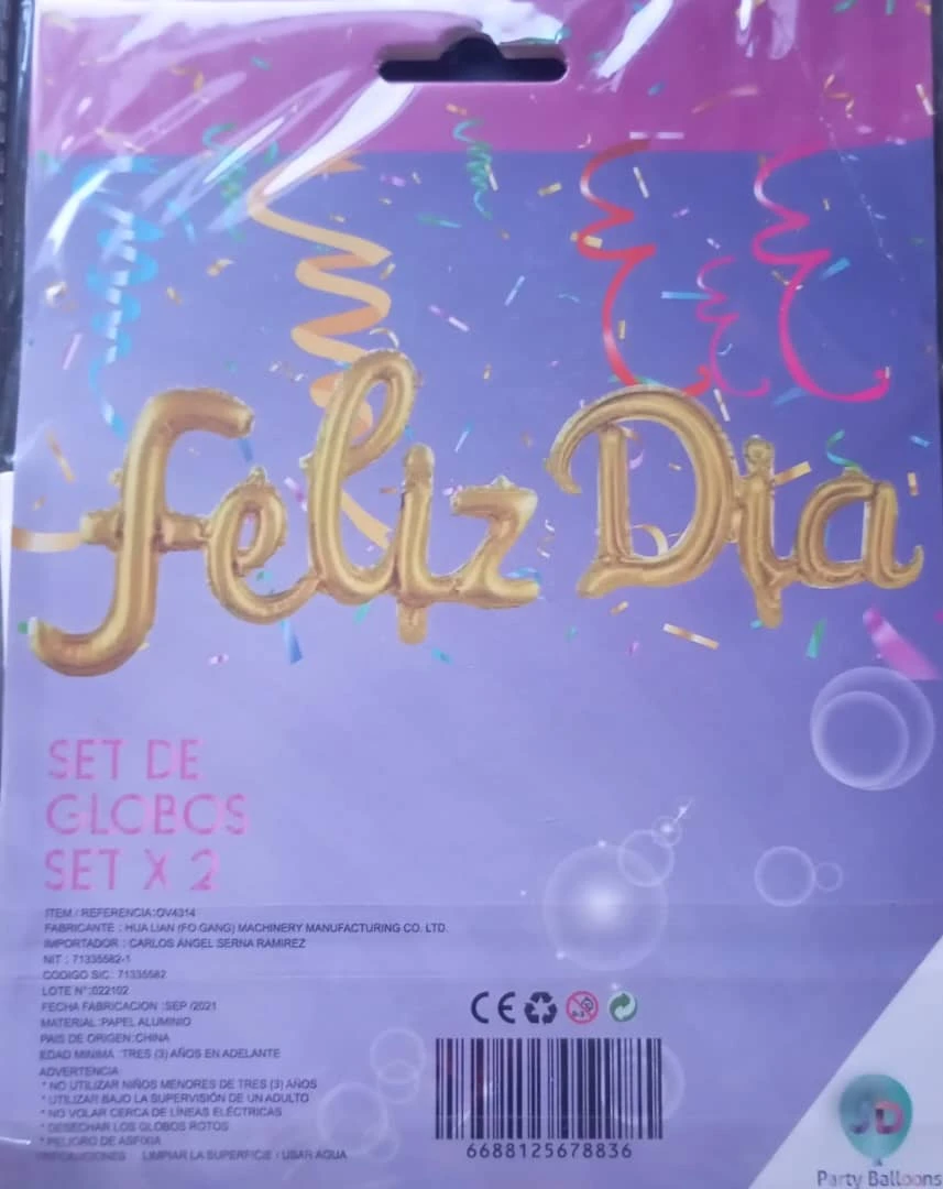 Feliz Día Inflable Dorado's foto | PartyExpress |  BizneCubano