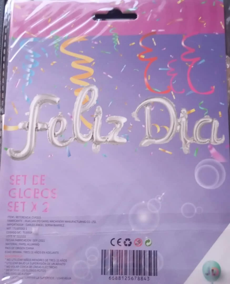 Feliz Día Inflable Plateado's foto | PartyExpress |  BizneCubano