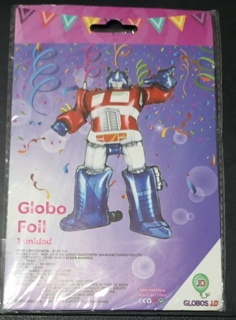 Globo 28" de Silueta Robot Blanco, Azul y Rojo's foto | PartyExpress |  BizneCubano