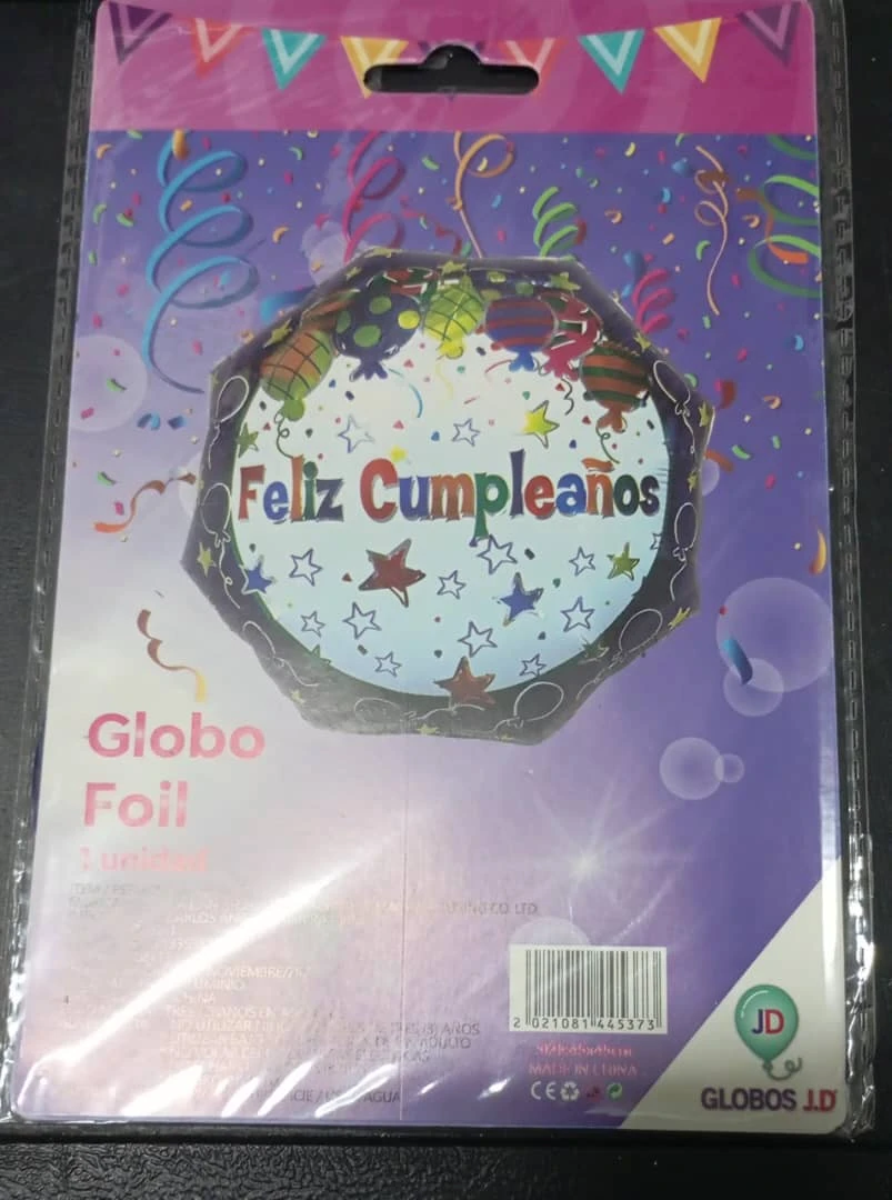 Globo 18" Feliz Cumpleaños con Caramelos's foto | PartyExpress |  BizneCubano