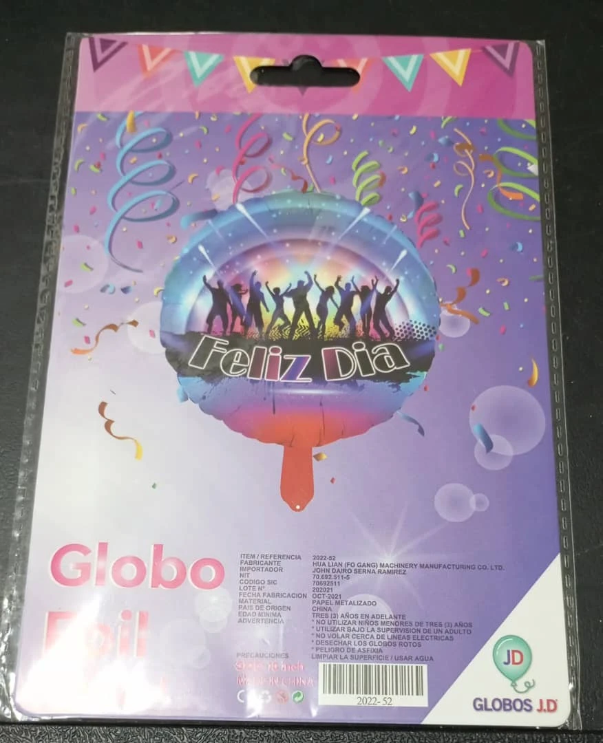 Globo 18" Fiesta's foto | PartyExpress |  BizneCubano