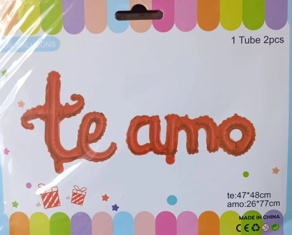 Set Romantico Te Amo Rojo's foto | PartyExpress |  BizneCubano
