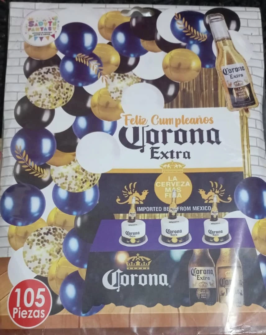Set decorativo 80 pcs Botella Cerveza Corona's foto | PartyExpress |  BizneCubano