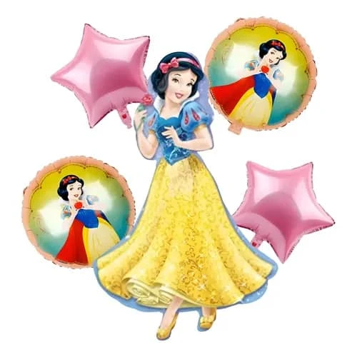 Set de 5 Globos Blanca Nieves M3's foto | PartyExpress |  BizneCubano