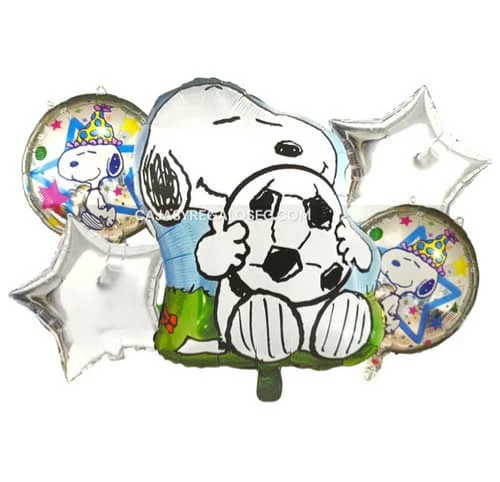 Set de 5 Globos Snoopy M1's foto | PartyExpress |  BizneCubano